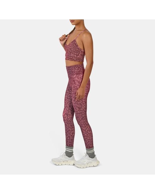 Reebok Red Id Train Printed Tri-Back Sports Bra