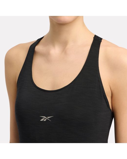 Reebok Black Rbk-Chill Elastic Strap Tank