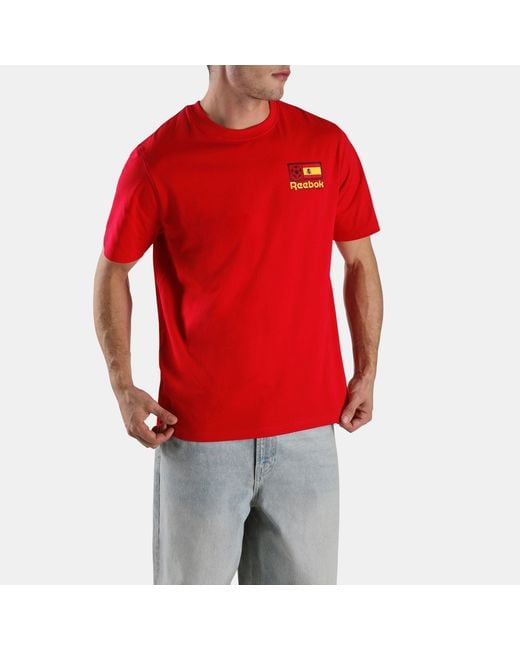 Reebok Red Spain Football T-Shirt