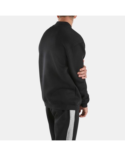 Reebok Black Dreamblend Spacer Bomber Jacket for men