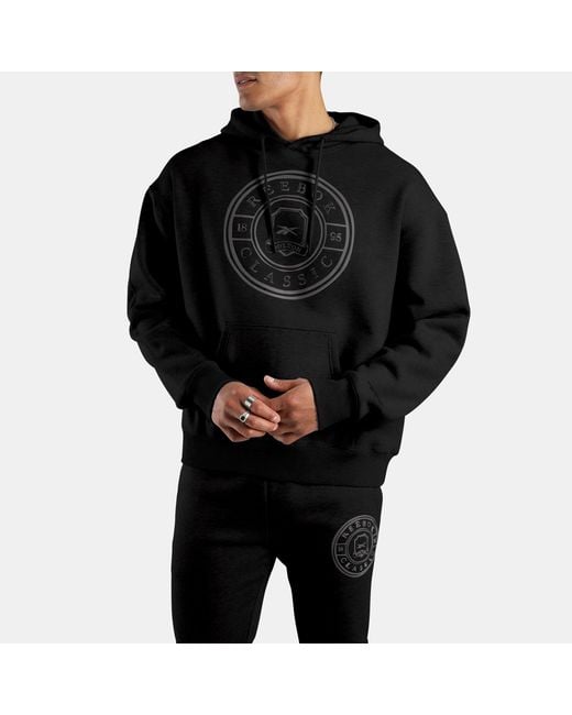 Reebok Black Crest Hoodie for men