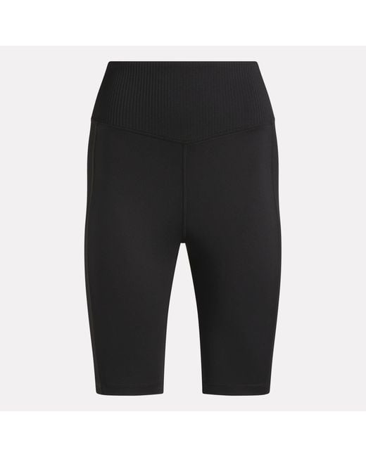 Reebok Black Lux Peached Biker Shorts