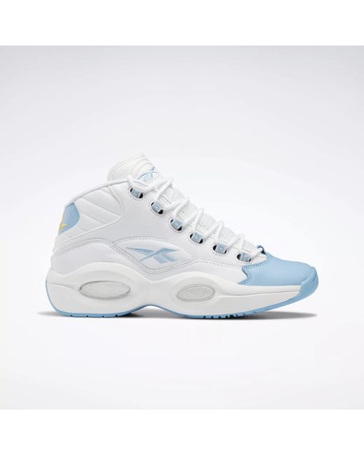 Reebok Question Mid Basketball Shoes in Blue for Men | Lyst