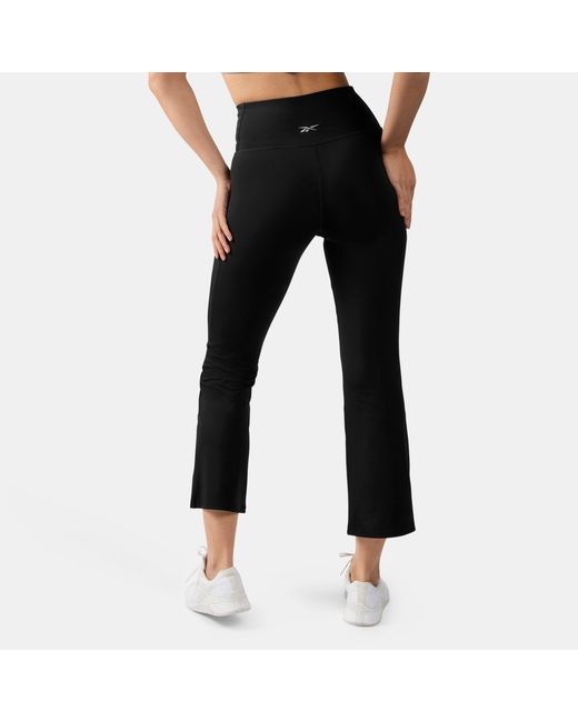 Reebok Black Lux High-Rise Mini-Flare Pants