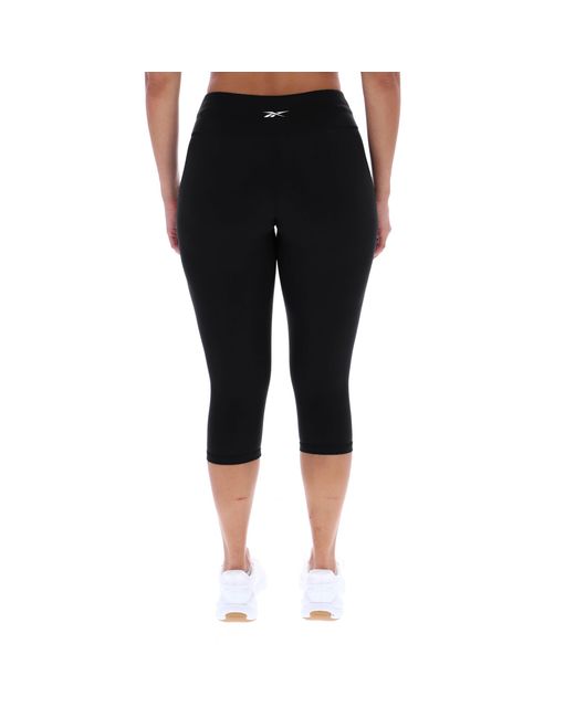 Reebok White Id Train 3/4 Leggings