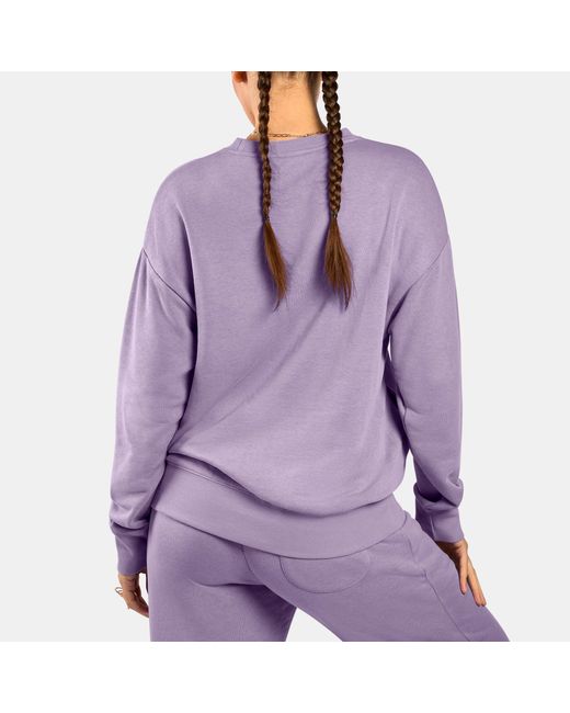 Reebok Purple Prep Chenille Crew Sweatshirt
