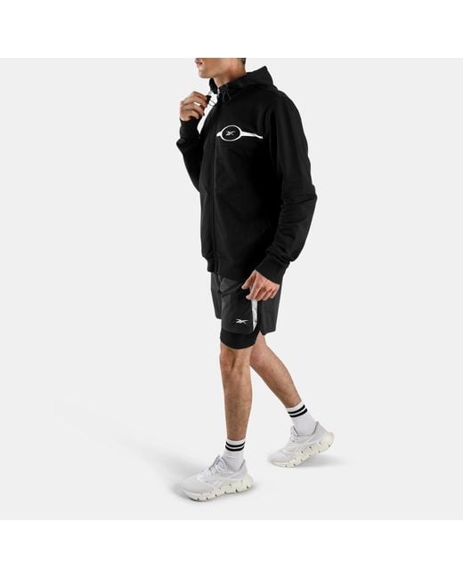 Reebok Black Athlete Flex Full Zip Hoodie
