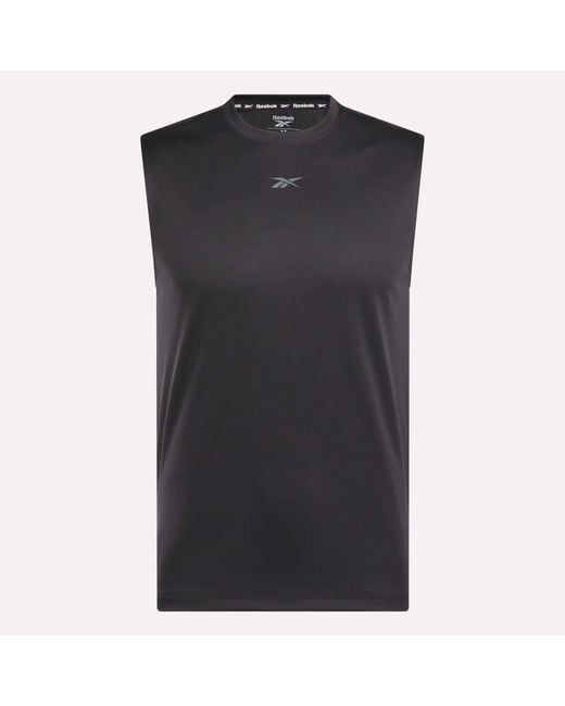 Reebok Black Sleeveless Tech Training T-Shirt for men