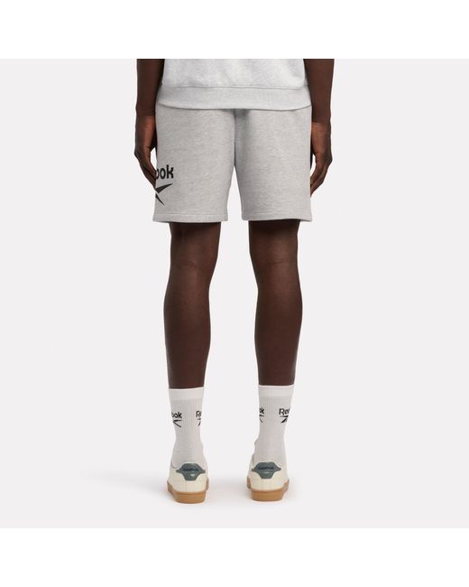 Reebok Natural Id 1-Color Logo Fleece Shorts