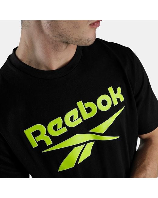 Reebok Black High Density Logo T-Shirt