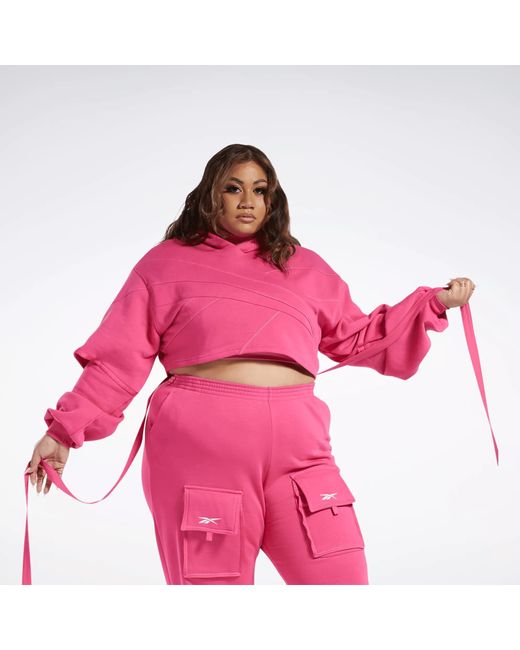 Reebok B Knit Hoodie (plus Size) in Pink |