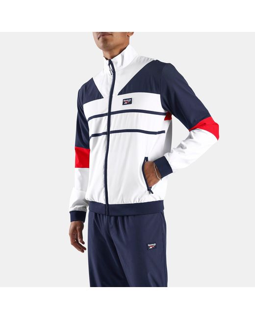 Reebok Blue Heritage Logo Track Top