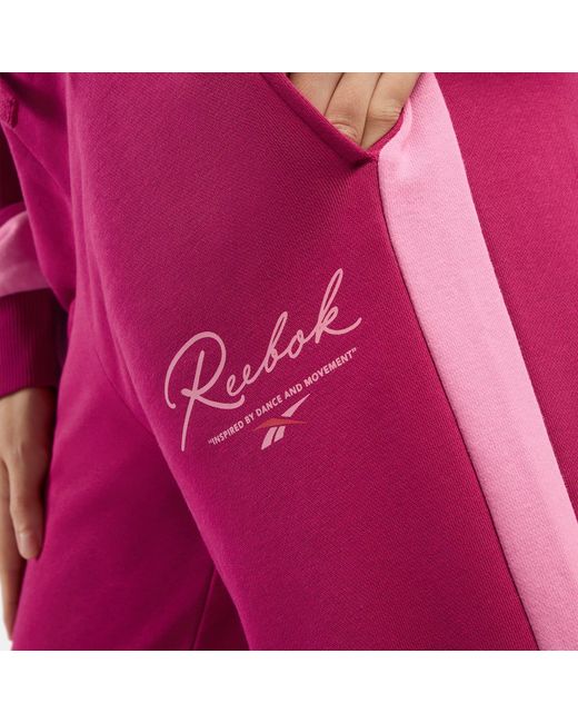 Reebok Red Heritage Dance Track Pants