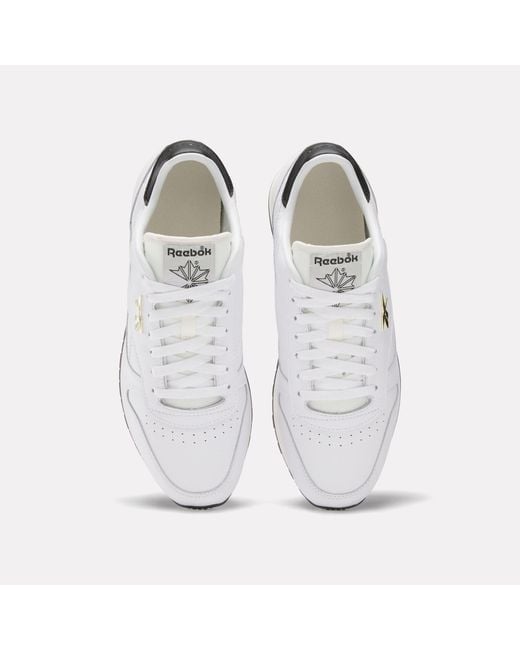 Reebok White Classic Leather Sneakers