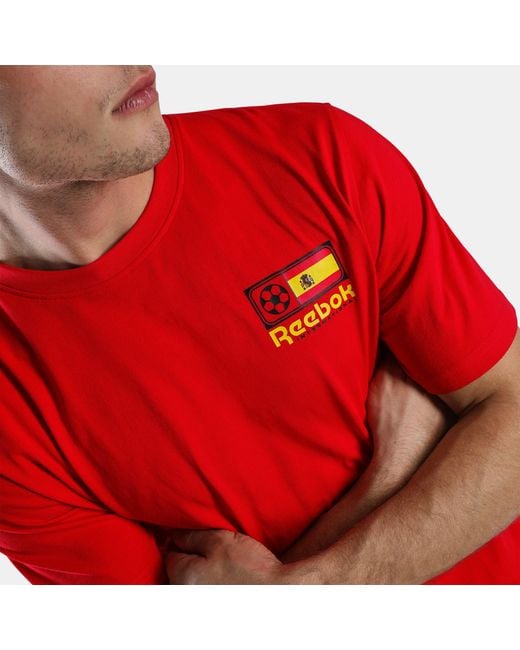 Reebok Red Spain Football T-Shirt
