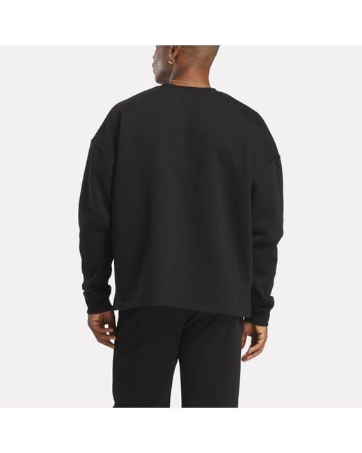 Reebok Wardrobe Essentials Sweatshirt, Afmeting in het Black voor heren
