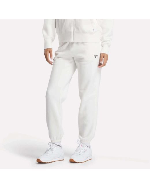 Reebok White Medium Vector Sweatpants