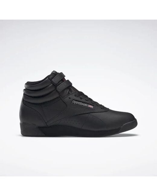Reebok Black Freestyle Hi Trainers