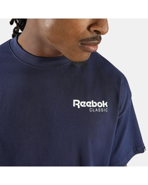 Reebok Blue Starcrest Relaxed T-Shirt