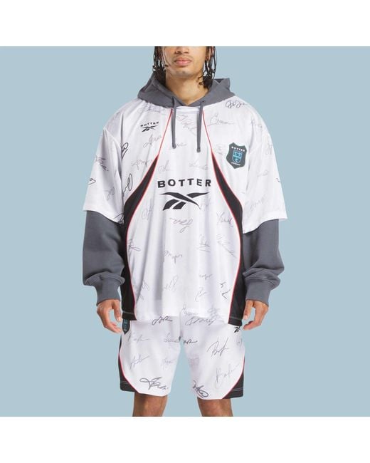 Reebok Blue X Botter Ltd Soccer Hybrid Hoodie for men
