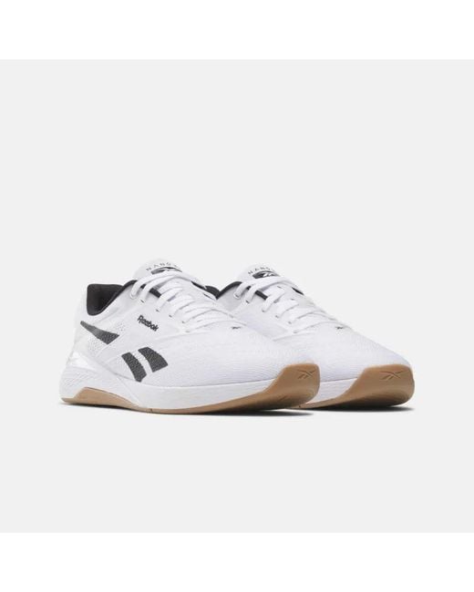 Reebok White Nano X5 Training Shoes