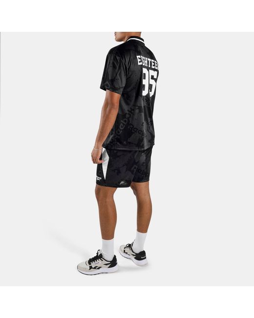 Reebok Black Street Sport Football Jersey