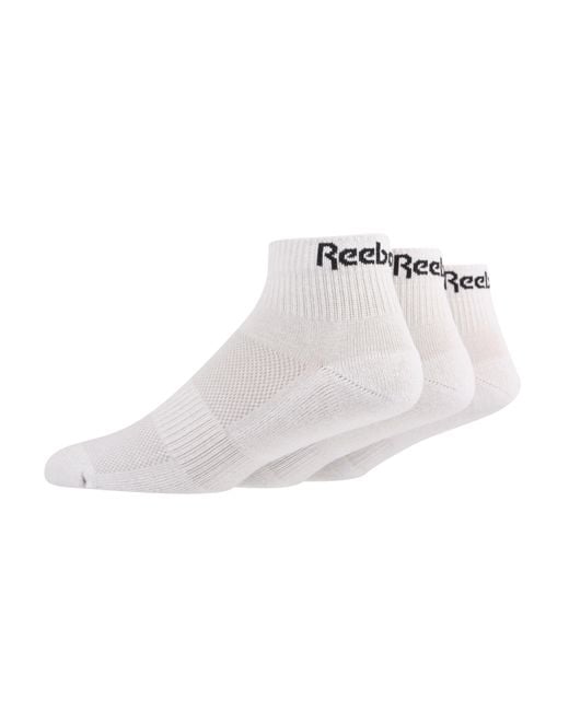 Reebok 3-Pack Sports Essentials Ankle Socksunisex, Afmeting in het White