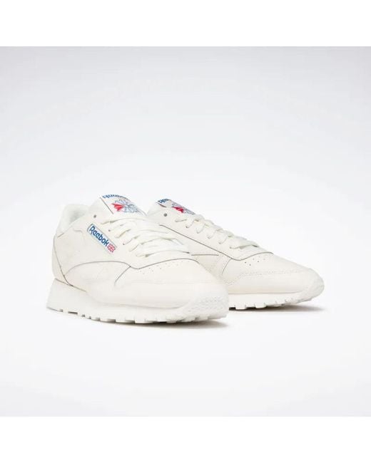 Reebok White Classic Leather Sneakers
