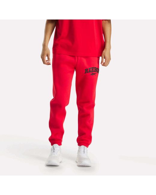 Reebok Red Joggers for men