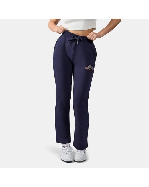 Reebok Blue Elevated Varsity French Terry Jogger Pants