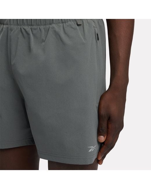 Reebok Gray Id Train 5" Woven Shorts