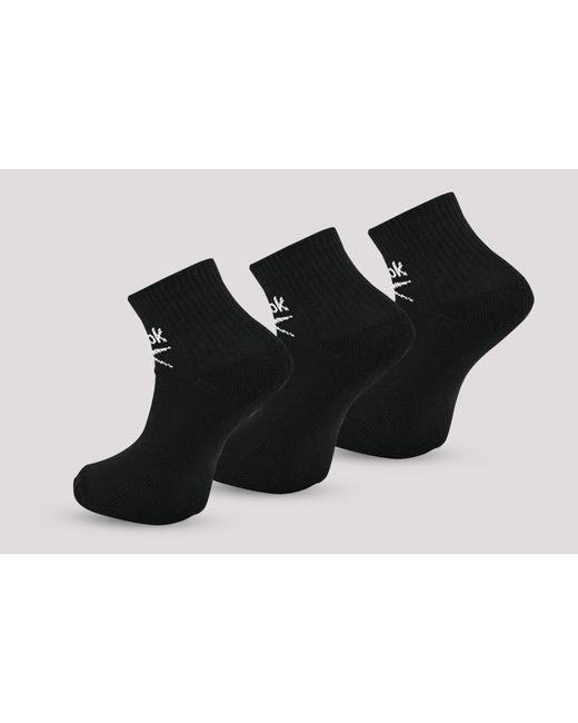 Reebok Black Classic Core Ankle Socks (3 Pair Pack)