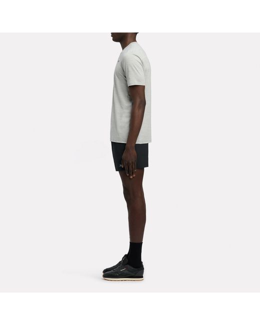 Reebok Gray Id Train Stretch Tech T-Shirt