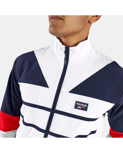 Reebok Blue Heritage Logo Track Top