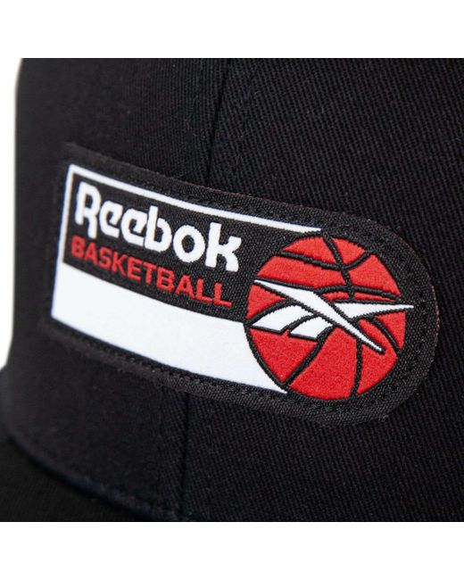 Reebok Black Basketball Trucker Cap