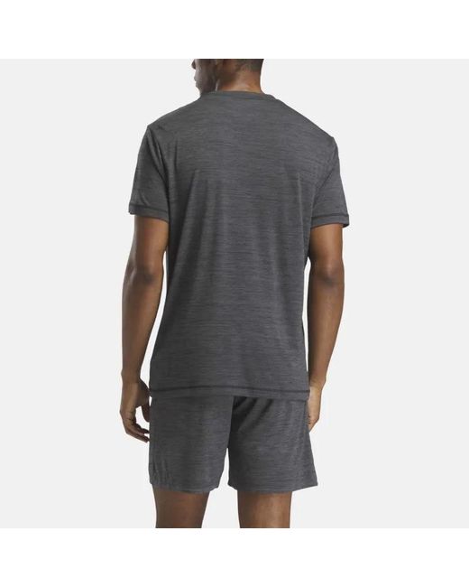 Reebok Gray Training Tech T-Shirt for men
