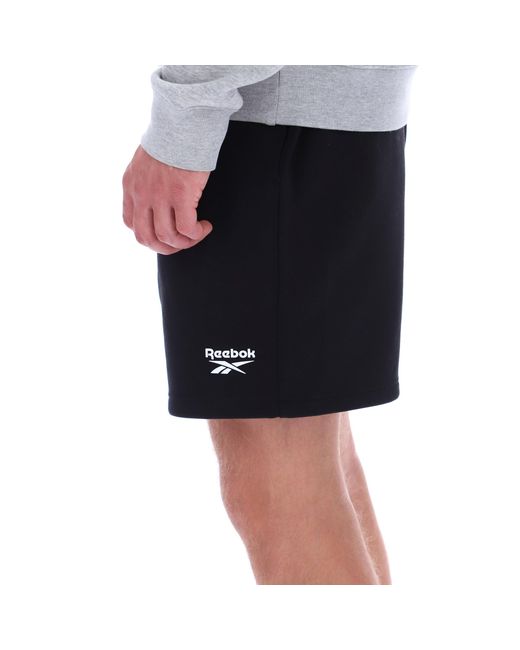 Reebok Black Id Fleece Shorts for men