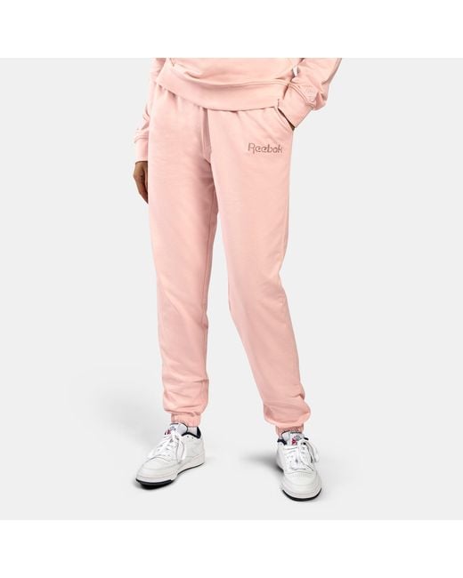 Reebok Pink Studded Logo Pants
