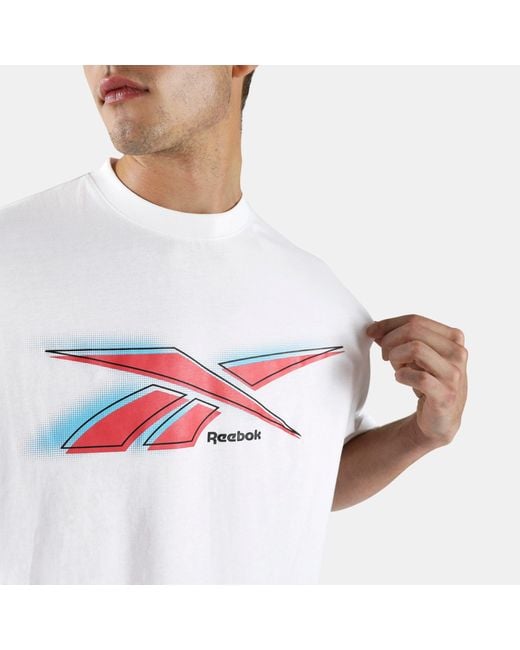 Reebok 80's Vector T-Shirt, Afmeting in het White voor heren
