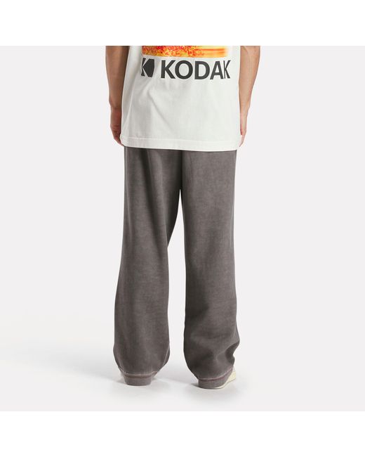 Reebok Gray X Kodak Straight-Leg Joggers