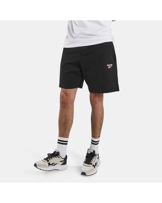 Reebok White Id Small Logo Shorts for men