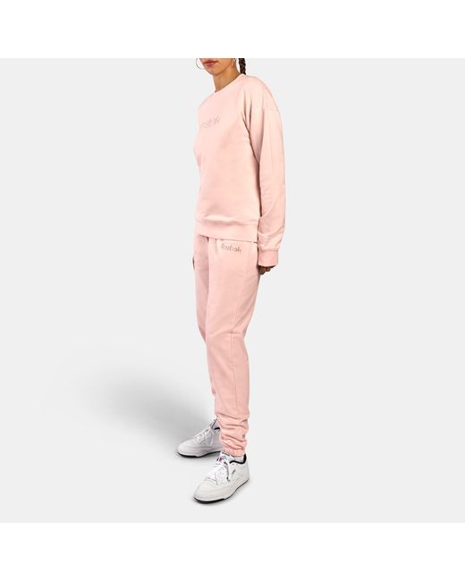Reebok Pink Studded Logo Pants