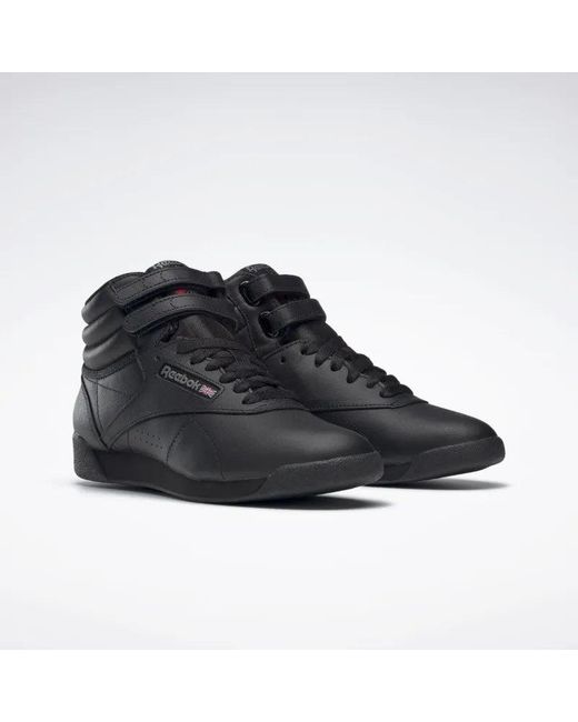 Reebok Black Freestyle Hi Trainers