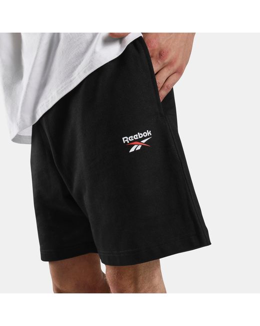 Reebok White Id Small Logo Shorts for men