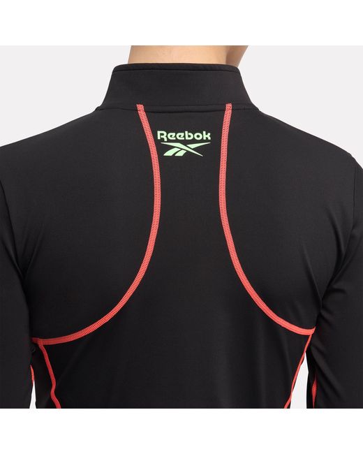 Reebok Black Sport Street Fitted Crop Top
