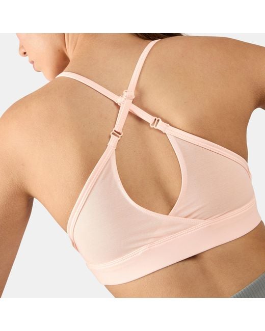 Reebok Gray Lux Strappy Sports Bra