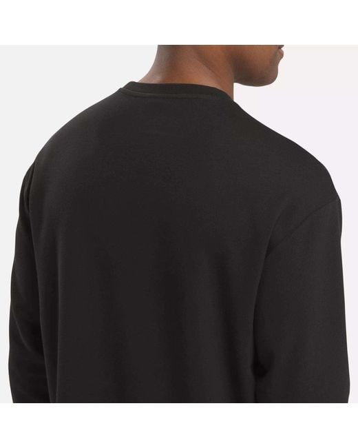 Reebok Black Active Collective Long Sleeve T-Shirt for men