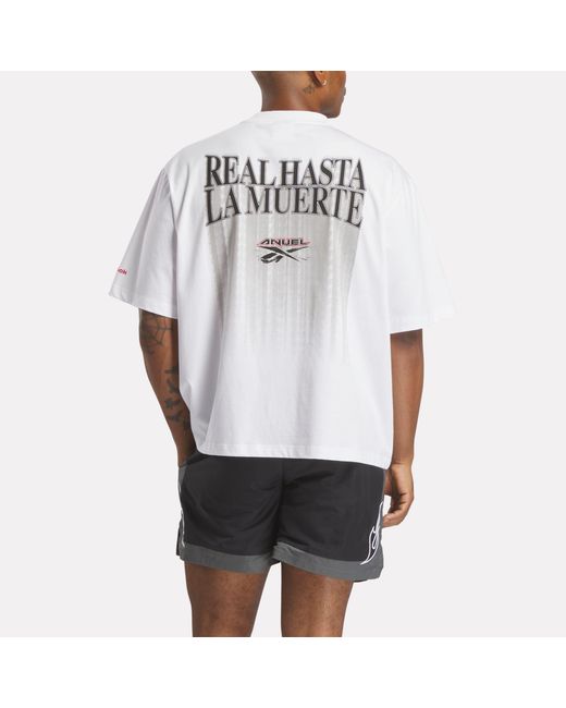 Reebok White Anuel X Graphic Tee