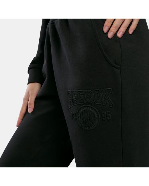 Reebok Black Embossed Edge Joggers