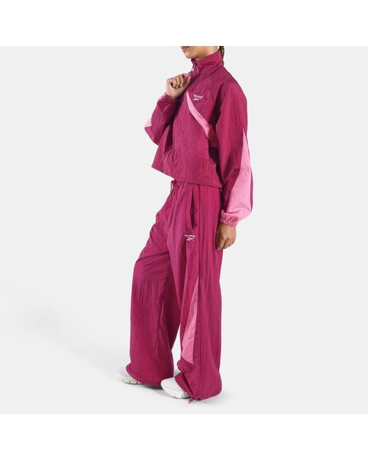 Reebok Red Heritage Dance Blocked Track Jacket
